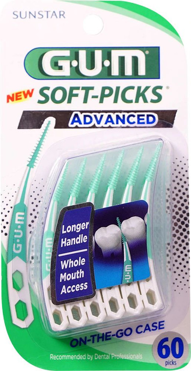 3 PACK OF GUM Soft-Picks Advanced -- 60 Pieces