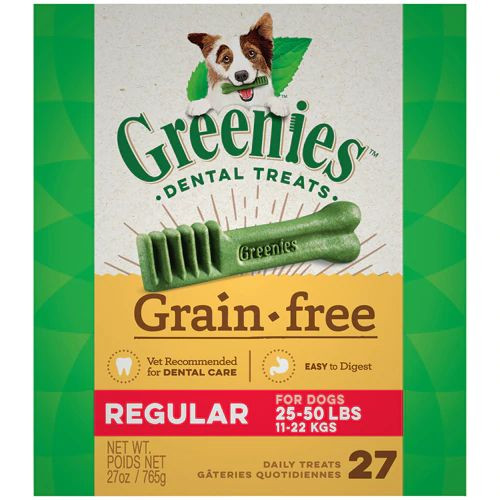 Greenies Grain Free Regular Size Dog Dental Treats -- 27 oz