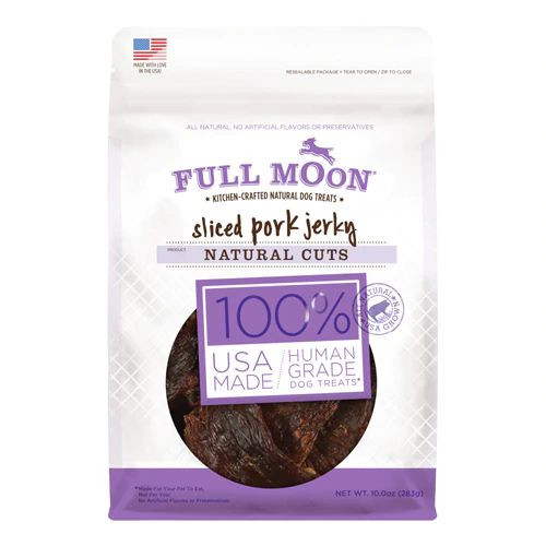 Full Moon Sliced Dog Jerky Treats Pork -- 10 oz
