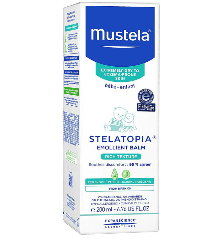Mustela Stelatopia Emollient Balm Fragrance Free -- 6.76 fl oz