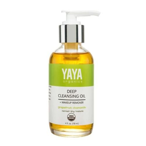 YAYA Organics Deep Cleansing Oil + Makeup Remover, Grapefruit/Chamomile -- 4 fl oz