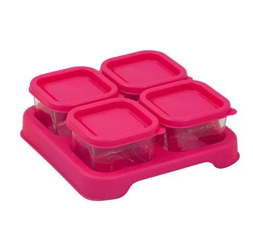 Green Sprouts Fresh Baby Food Glass Cubes 2 oz Pink -- 4 Pack