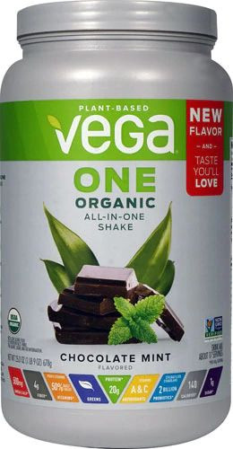 Vega One Organic All-In-One Shake Chocolate Mint -- 17 Servings