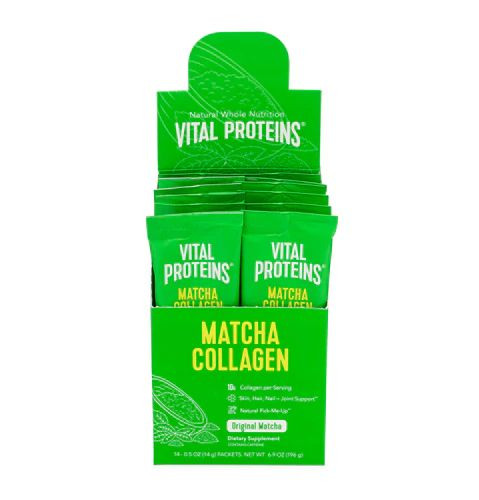 Vital Proteins Matcha Collagen Stick Packs Original -- 14 Packets