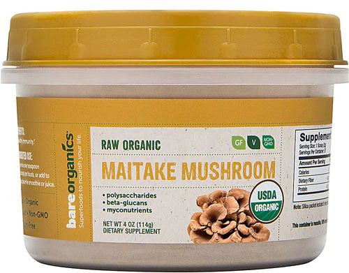 BareOrganics Mushroom Powder - Maitake -- 4 oz