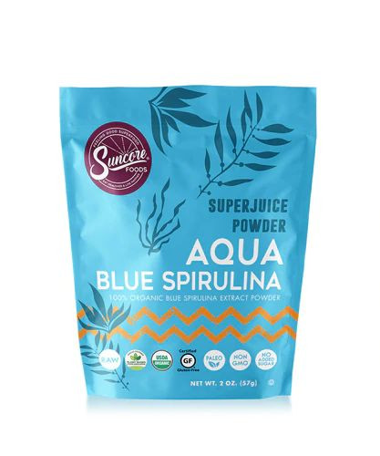 Suncore Foods Aqua Blue Spirulina Super Juice Powder -- 2 oz