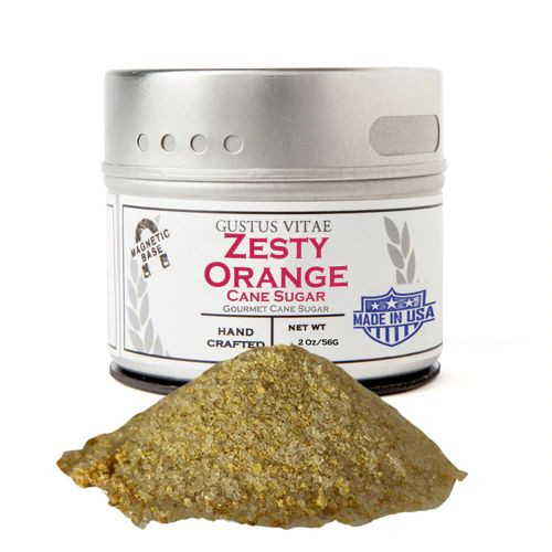 Gustus Vitae Gourmet Cane Sugar Zesty Orange -- 2 oz
