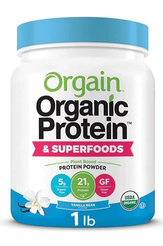 Orgain Organic Protein Superfoods Plant Based Protein Powder Vanilla -- 1 lb