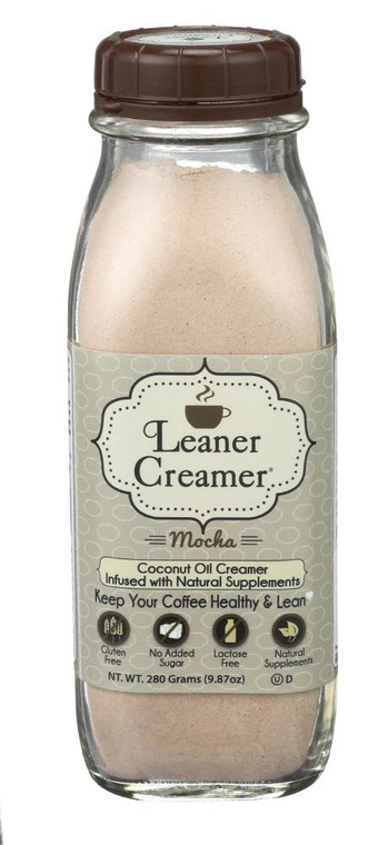 Leaner Creamer Coconut Oil Creamer Mocha -- 9.87 oz