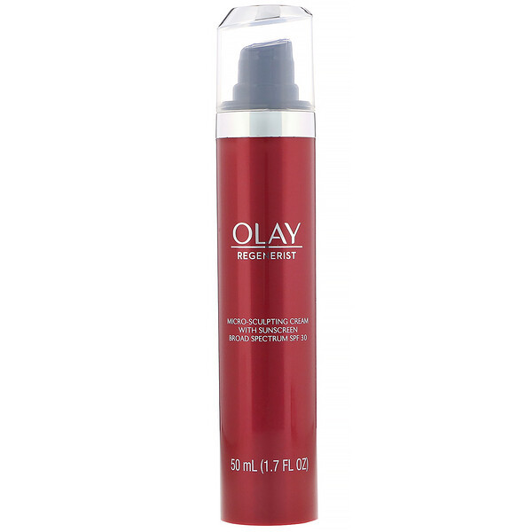 Olay, Regenerist, Micro-Sculpting Cream with Sunscreen, SPF 30, 1.7 fl oz (50 ml)