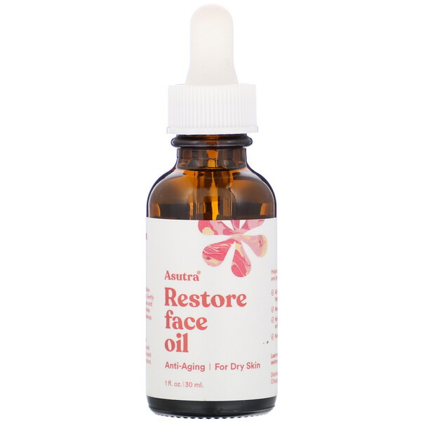 Asutra, Restore Face Oil, 1 fl oz (30 ml)