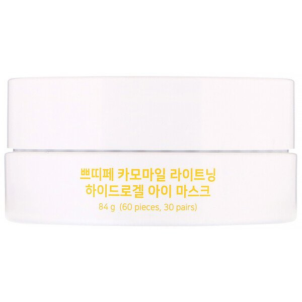 Petitfee, Chamomile Lightening, Hydrogel Eye Mask, 30 Pairs