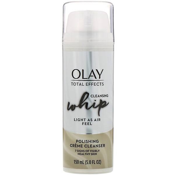 3 PACK of Olay, Total Effects, Cleansing Whip, Polishing Creme Cleanser, 5 fl oz (150 ml)