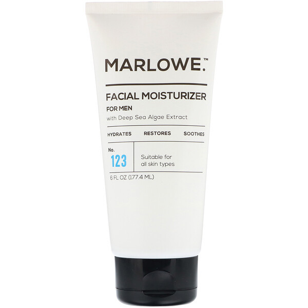 Marlowe, Mens Facial Moisturizer, No. 123, 6 fl oz (177.4 ml)