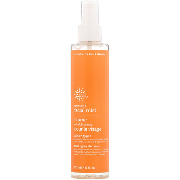 3 PACK of Earth Science, Refreshing Facial Mist, 6 fl oz (177 ml)