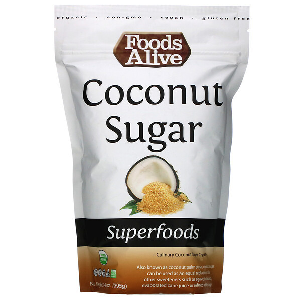 3 PACK of Foods Alive, Superfoods, Coconut Sugar, 14 oz (395 g)