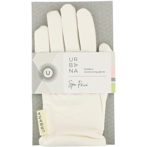 3 PACK of European Soaps, Urbana, Spa Prive, Bamboo Moisturizing Gloves, 1 Pair