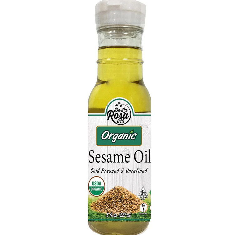 De La Rosa Organic Sesame Oil -- 8 fl oz