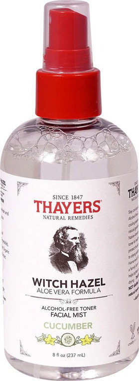 3 PACK of Thayers Witch Hazel Alcohol Free Toner Facial Mist Cucumber -- 8 fl oz