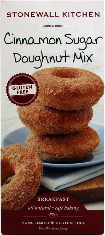 3 PACK of Stonewall Kitchen Gluten Free Cinnamon Sugar Doughnut Mix -- 18 oz