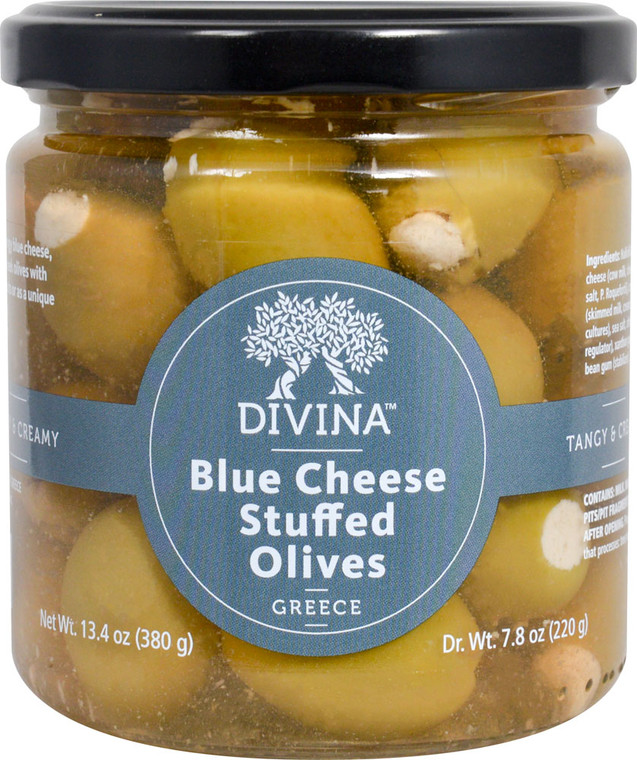 3 PACK of Divina Olives Stuffed with Blue Cheese -- 13.4 oz