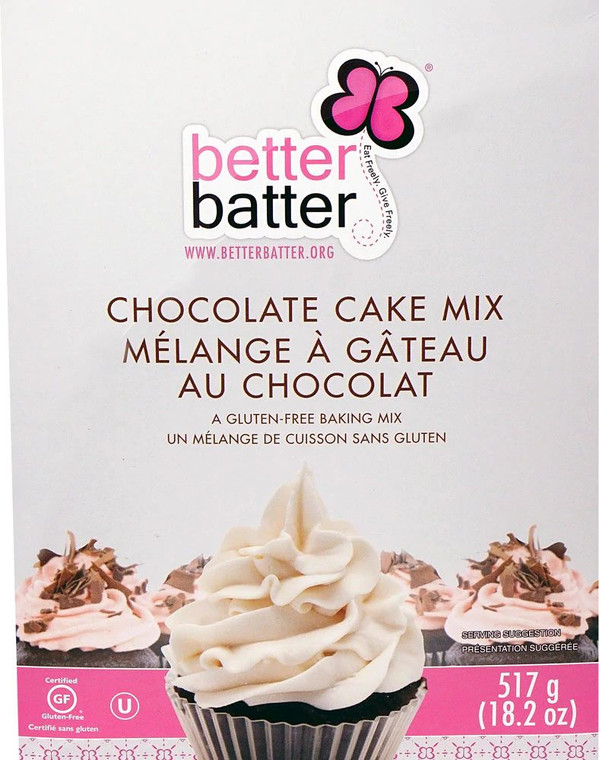 3 PACK of Better Batter Cake Mix Gluten Free Chocolate -- 18.25 oz