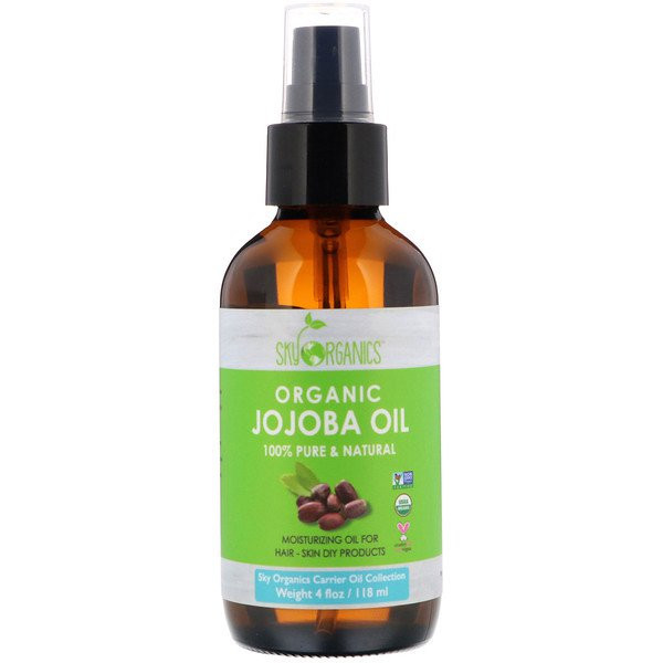 Sky Organics, Organic Jojoba Oil, 100% Pure & Natural, 4 fl oz (118 ml)