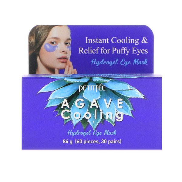 Petitfee, Agave Cooling, Hydrogel Eye Mask, 60 Pieces