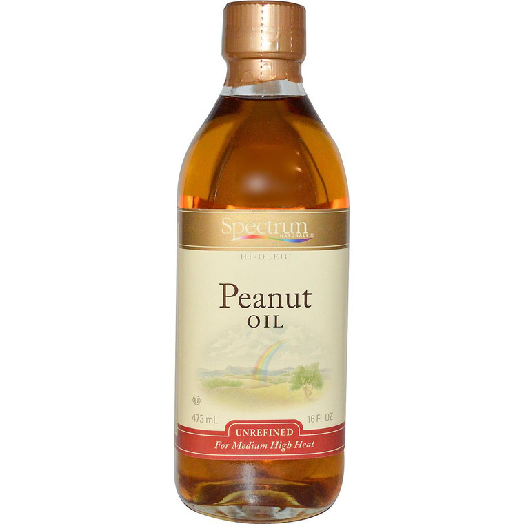 3 PACK of Spectrum Peanut Oil -- 16 fl oz