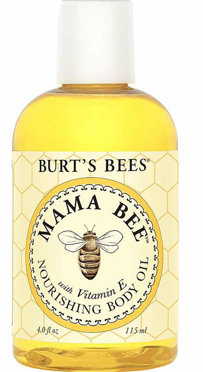 3 PACK of Burts Bees 100% Natural Mama Bee Nourishing Body Oil -- 4 fl oz