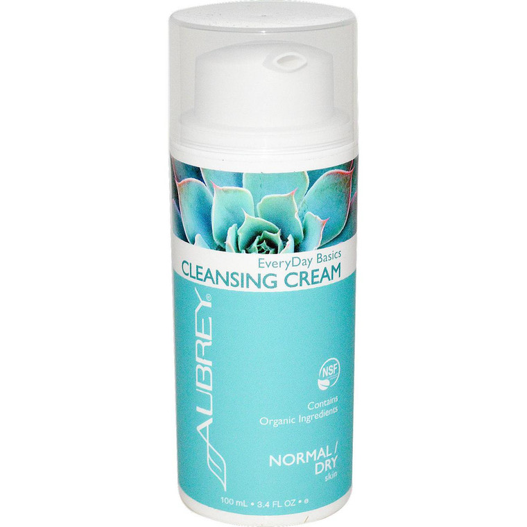 3 PACK of Aubrey EveryDay Basics Cleansing Cream for Normal Dry Skin -- 3.4 fl oz