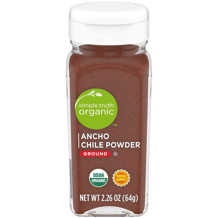 3 PACK of Simple Truth Organic Ancho Chile Powder Ground -- 2.26 oz