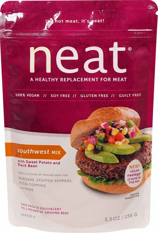 3 PACK of Neat Foods Vegan Meat Replacement Southwest Mix -- 5.5 oz
