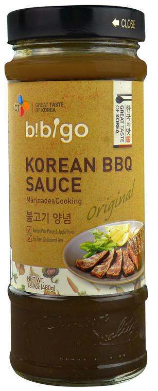 3 PACK of Bibigo Korean BBQ Marinade & Cooking Sauce Original -- 16.9 oz