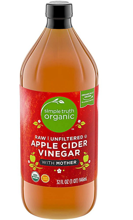 3 PACK of Simple Truth Organic Apple Cider Vinegar Raw Unfiltered -- 32 fl oz