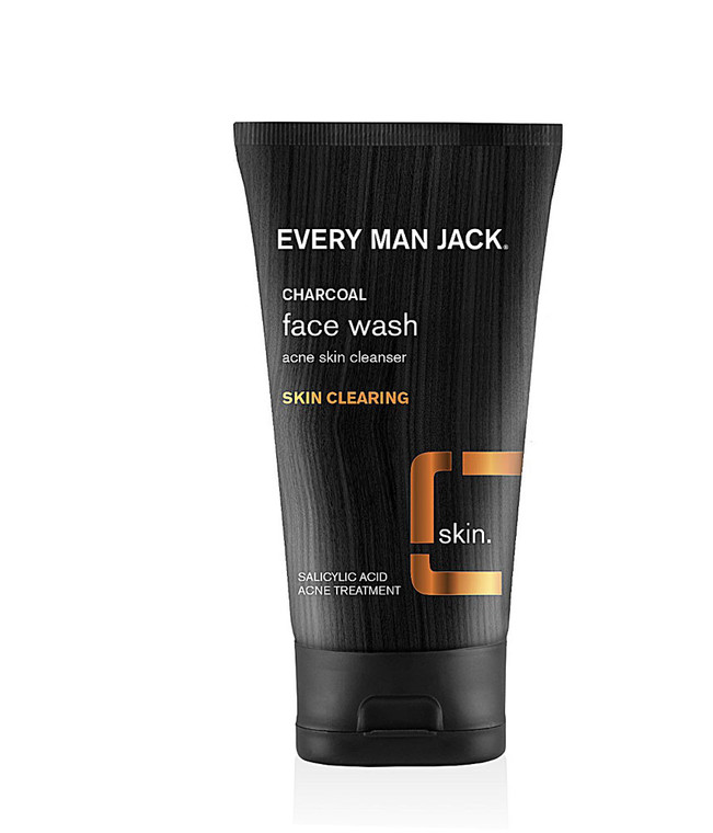 3 PACK of Every Man Jack Charcoal Face Wash Skin Cleanser Fragrance Free -- 5 fl oz