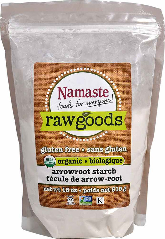 3 PACK of Namaste Foods Raw Goods Organic Arrowroot Starch Gluten Free -- 18 oz