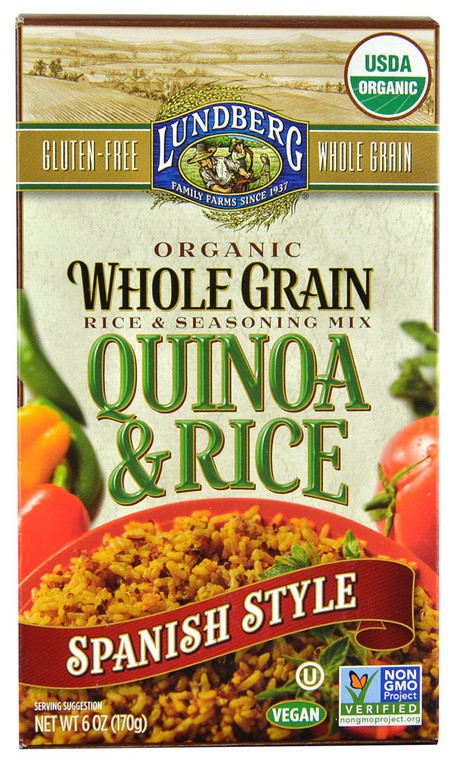 3 PACK of Lundberg Organic Quinoa & Rice Spanish Style -- 6 oz