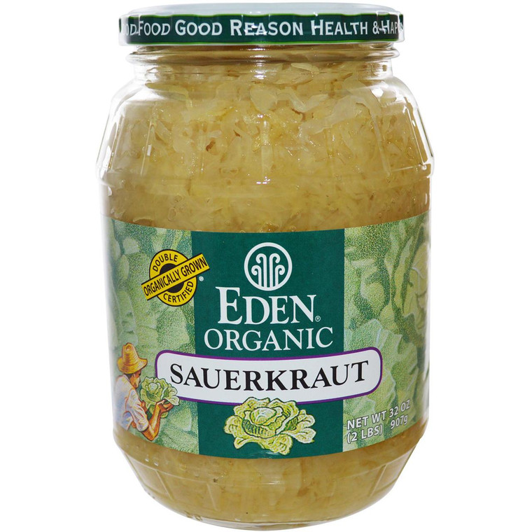 3 PACK of Eden Foods Organic Sauerkraut -- 32 oz