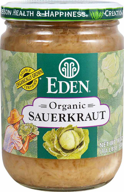 3 PACK of Eden Foods Organic Sauerkraut -- 18 oz
