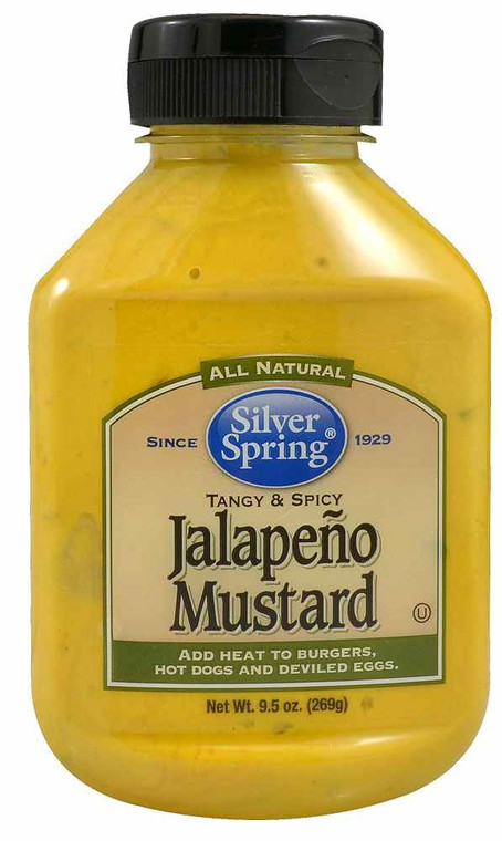 3 PACK of Silver Spring Jalapeno Mustard -- 9.5 oz