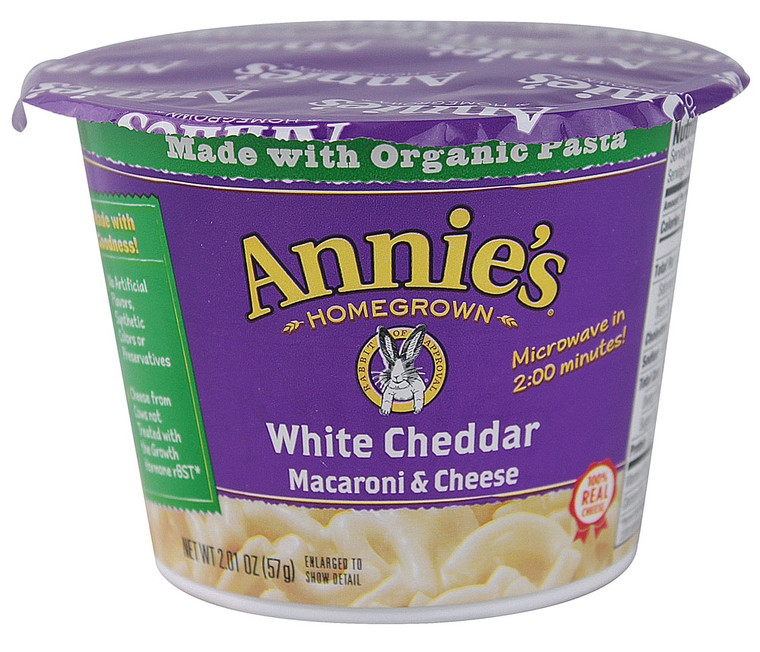 3 PACK of Annies Homegrown White Cheddar Macaroni & Cheese -- 2.01 oz