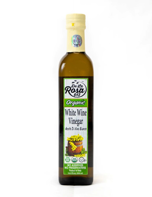 De La Rosa Organic Italian White Wine Vinegar -- 16.9 fl oz
