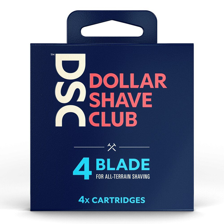 Dollar Shave Club Razor Refill Dispenser 4 Blades -- 4 Cartridges
