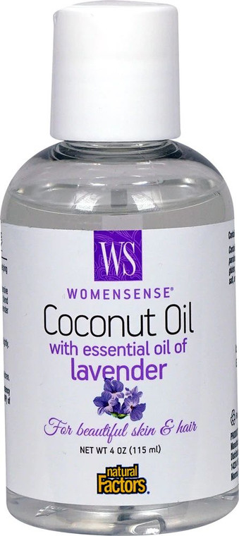 Natural Factors WomenSense Coconut Oil with Essential Oil of Lavender -- 4 fl oz
