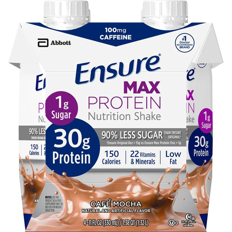 Ensure Max Protein Nutrition Shake Cafe Mocha -- 11 fl oz