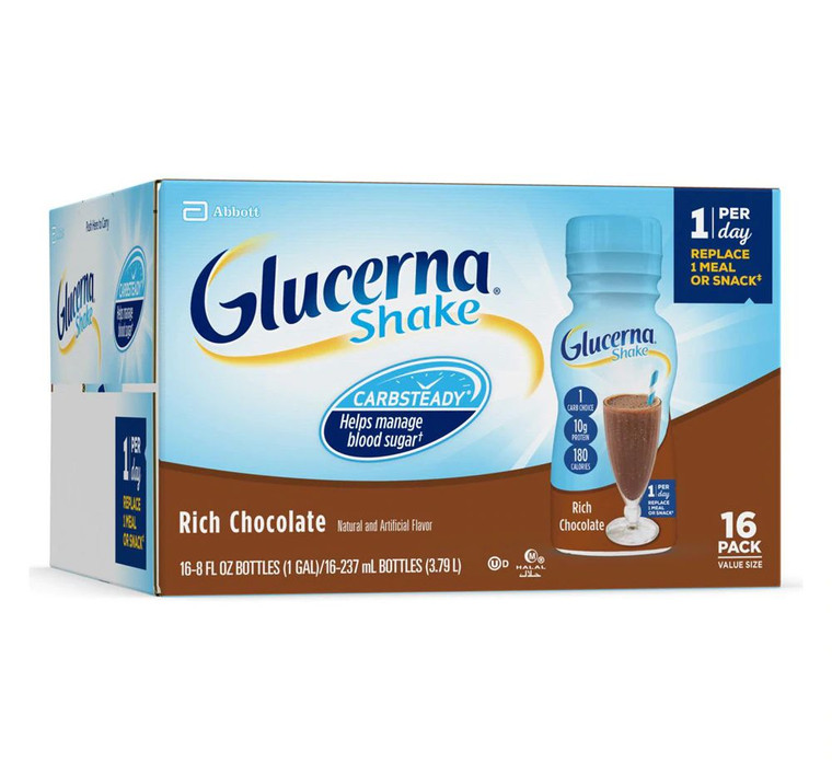 Glucerna Nutritional Shake Rich Chocolate -- 16 Shakes