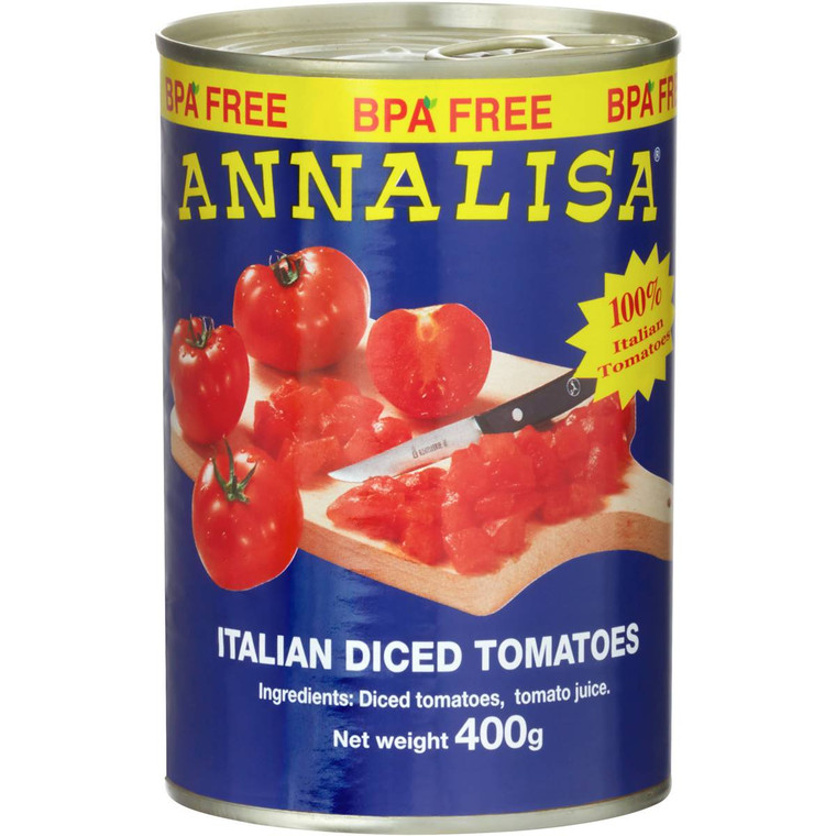 5 PACK of Annalisa Tomatoes Diced 400g