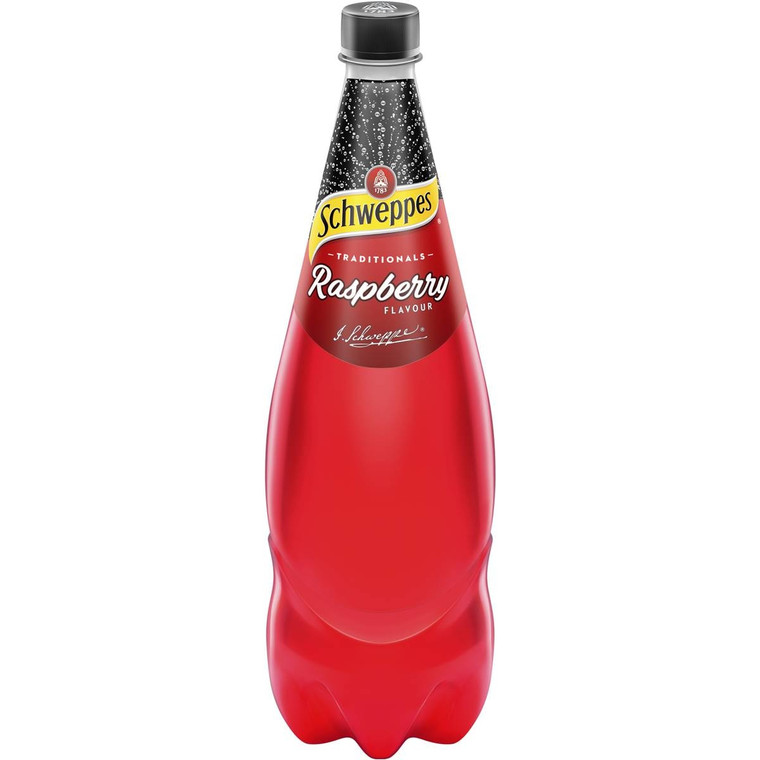5 PACK of Schweppes Raspberry 1.1l
