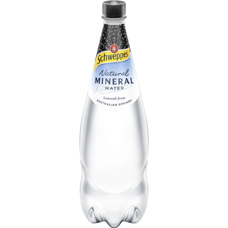 5 PACK of Schweppes Natural Mineral Water Natural 1.1l